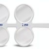 Ophthalmic Flipper Binocular Training Tool by Marsrut 4 Lenses White-0