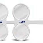 Ophthalmic Flipper Binocular Training Tool by Marsrut 4 Lenses White-0