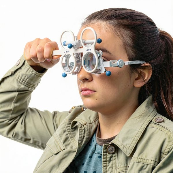 Ophthalmic Flipper Binocular Training Tool by Marsrut 4 Lenses White-3