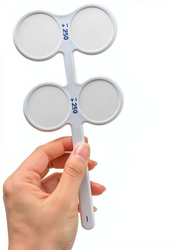 Ophthalmic Flipper Binocular Training Tool by Marsrut 4 Lenses White-6