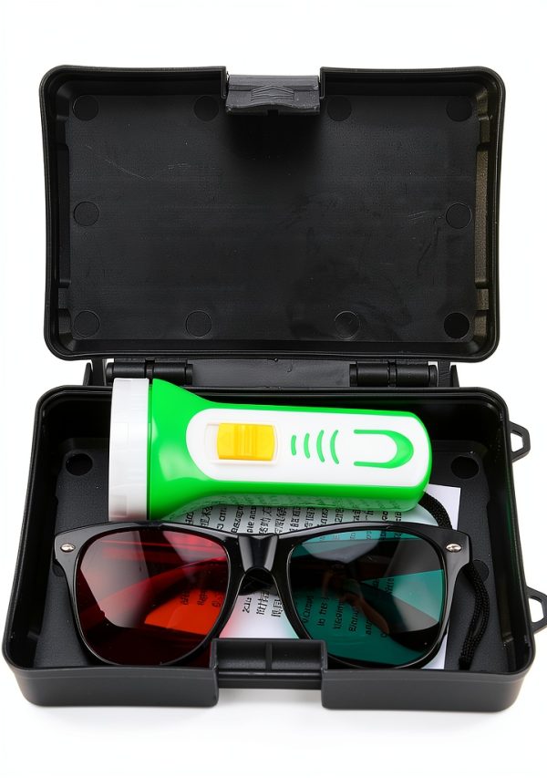 FILFEEL Optometry Kit 4‑Dot Red Green Glasses with Flashlight-0