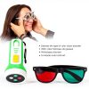 FILFEEL Optometry Kit 4‑Dot Red Green Glasses with Flashlight-3