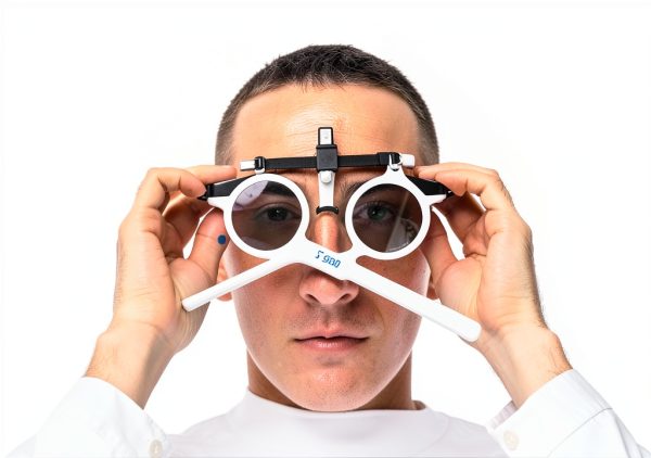 Ophthalmic Flipper Binocular Training Tool by Marsrut 4 Lenses White-2