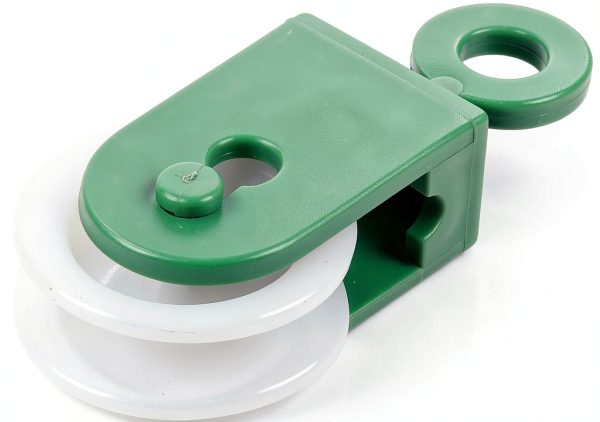 Nylon Pulley T Tulead 1-3/8-Inch Green Rope Puller 6PCS-3