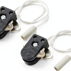 Lamp Pull Cord Switch 2Pcs JECOMPRIS Rope Lighting Accessories Modern-0