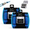 Rope Adjuster No More Knots by ERHE Stainless Steel Blue 2‑Pack-0