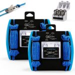 Rope Adjuster No More Knots by ERHE Stainless Steel Blue 2‑Pack-0