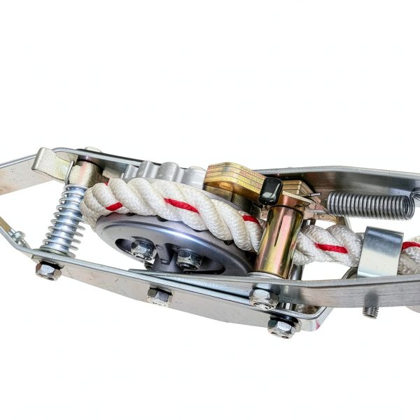 1.5-Ton Rope Puller Come Along Winch Heavy Duty with 100' Rope of 0.6" dia.& 2 Hooks Come Along Ratchet Power Puller Tool for Moving Boats, Securing Items, Transporting Logs-1