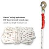 1.5-Ton Rope Puller Come Along Winch Heavy Duty with 100' Rope of 0.6" dia.& 2 Hooks Come Along Ratchet Power Puller Tool for Moving Boats, Securing Items, Transporting Logs-6