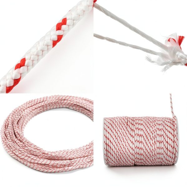 Recoil Starter Rope, 3.0mm (1/8") Diameter Pull Cord, 100 Meter(328ft) Nylon Starter Cord, High tensile Strength Recoil Rope for Trimmers, Chainsaws Blowers-2