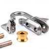 Rope Adjuster No More Knots by ERHE Stainless Steel Blue 2‑Pack-2