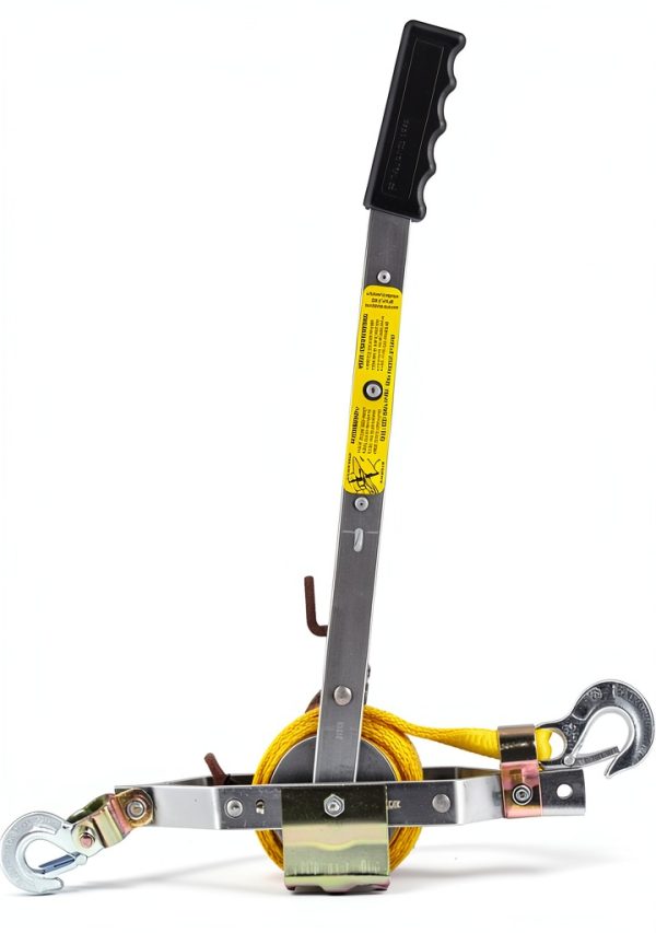 Maasdam 1 Ton Strap Puller with 12ft Rope Aluminum Ratchet Pull Tool-2