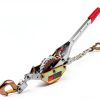 Rope Puller 3/4 Ton Capacity with 100' of 0.6" Dia. Rope, Come Along Winch, Rope Come Along Puller for Tree Felling-6