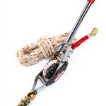 1.5-Ton Rope Puller Come Along Winch by KITUYOTO for Boats and Logs-0