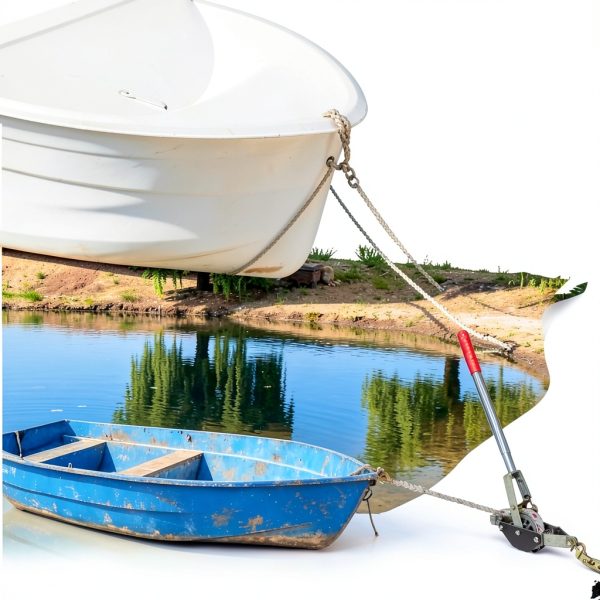 1.5-Ton Rope Puller Come Along Winch by KITUYOTO for Boats and Logs-7